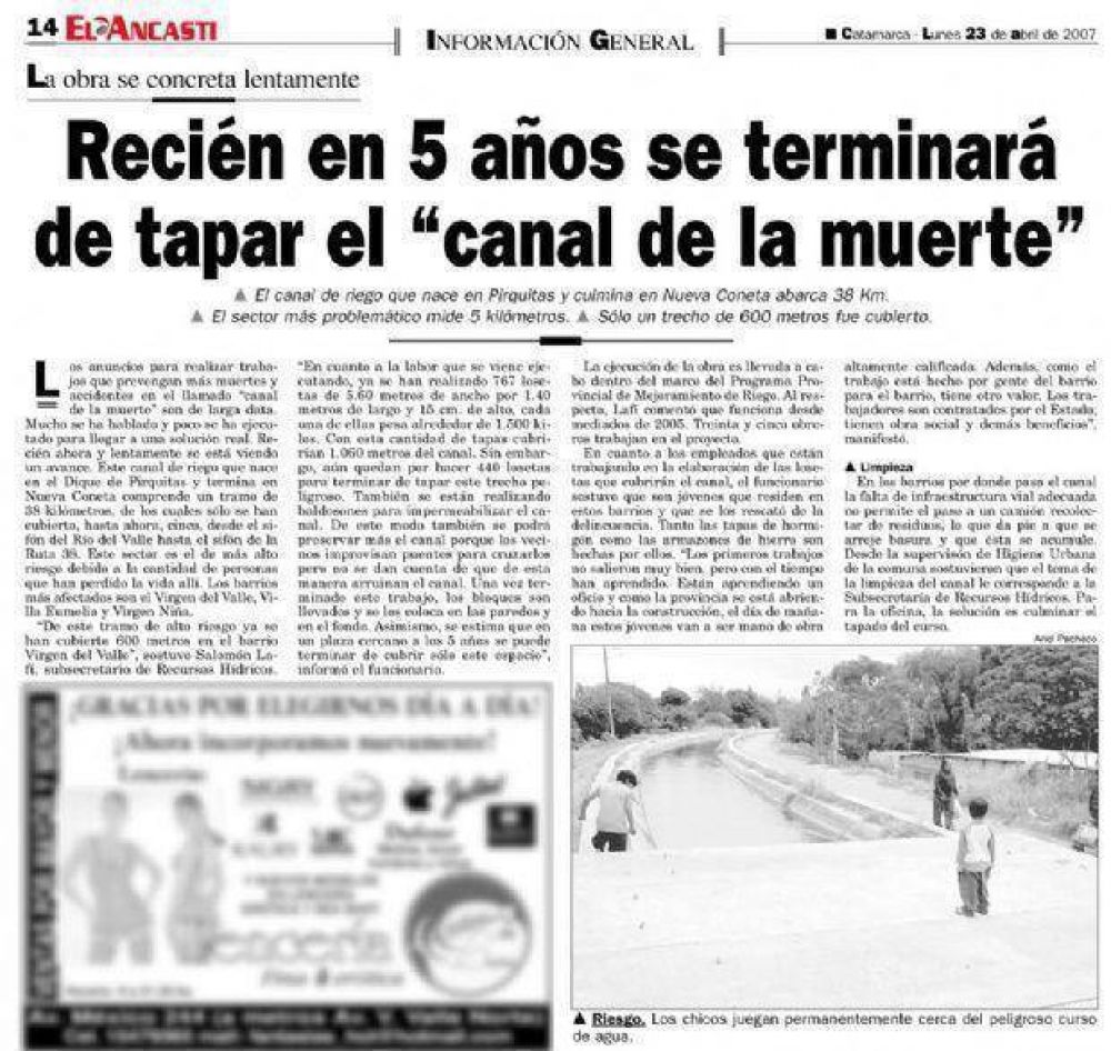 Hace casi 8 a�os se promet�a tapar el 