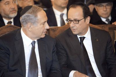 Hollande homenajea a las v�ctimas en la gran sinagoga de Par�s