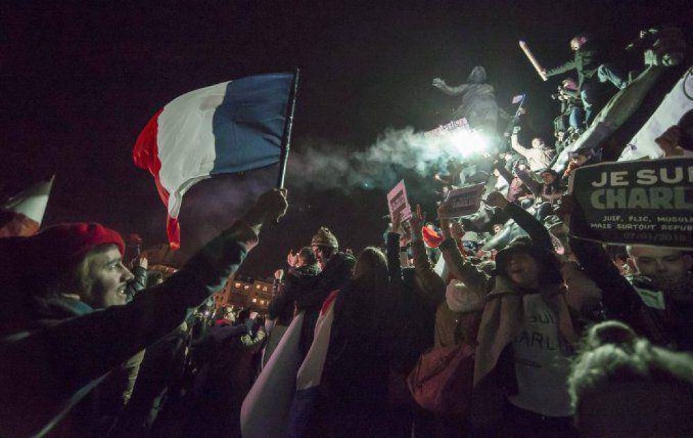 Hist�rica marcha en Francia para repudiar el ataque a la revista Charlie Hebdo