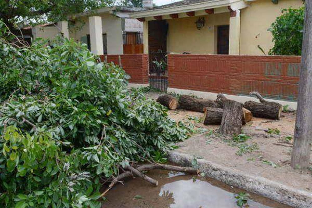 Fuerte viento provoc� da�os y sigue la alerta por tormentas