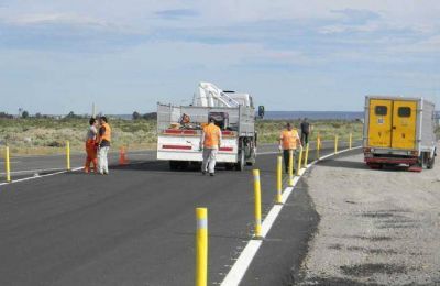 Colocan delineadores en rutas nacionales de Neuqu�n
