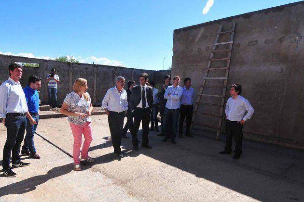 El vicegobernador visit la obra de la Comisara N17 en El Trapiche