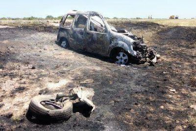  Otra v�ctima del tr�nsito, ahora luego de un choque frontal en cercan�as de La Adela