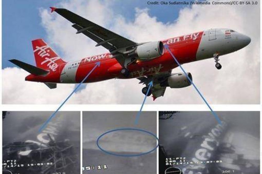 Localizaron la parte principal del fuselaje del avi�n de AirAsia