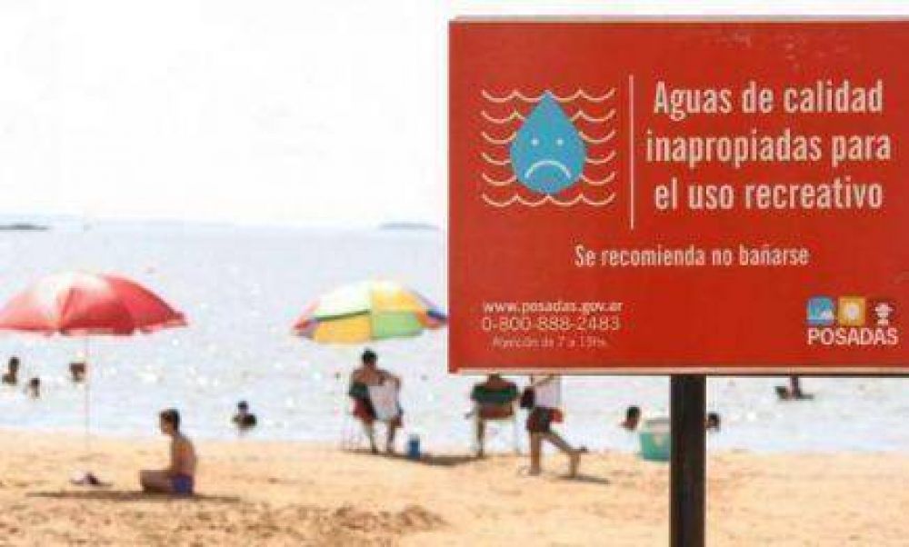 Balnearios de Posadas: Entre agua contaminada y palometas resulta peligroso darse un chapuz�n