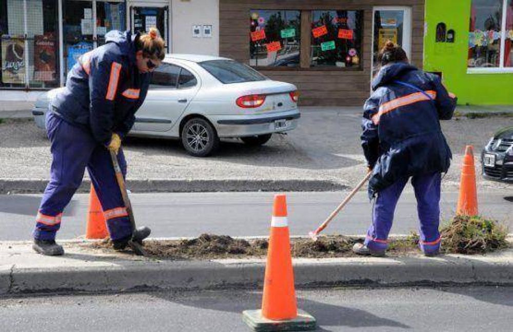 Contin�an los trabajos sobre Avenida San Mart�n
