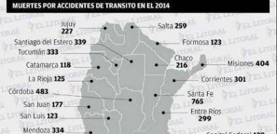 Santiago encabeza el mapa de muertes en accidentes de tr�nsito del pa�s