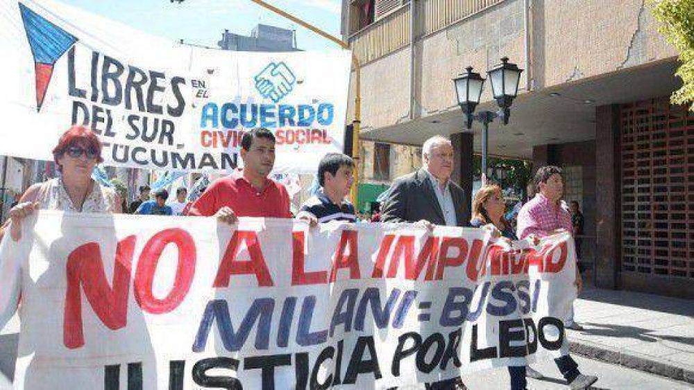 Rechazan pedido de Milani de destituir al fiscal que lo investiga