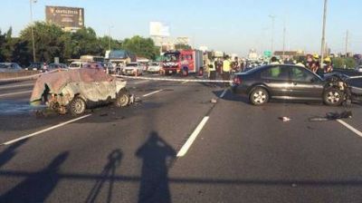 Panamericana: un muerto y caos de tr�nsito por un choque m�ltiple