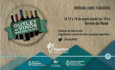 MAR DEL PLATA RECIBE EL OUTLET DE VINOS
