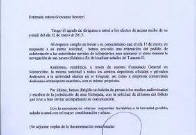 Tunante II: Importante compromiso de Uruguay