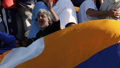 En Mar del Plata asumi� la nueva barra de Boca con Mauro y Di Zeo a la cabeza