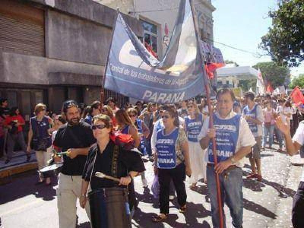 La CTA aut�noma de Paran� inicia este lunes retenci�n de servicios en organismos del Estado provincial 
