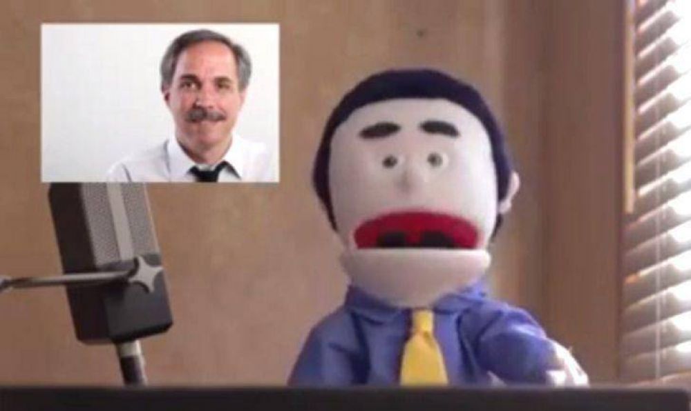 Innovadora campa�a: Una marioneta promueve la candidatura de Arteaga