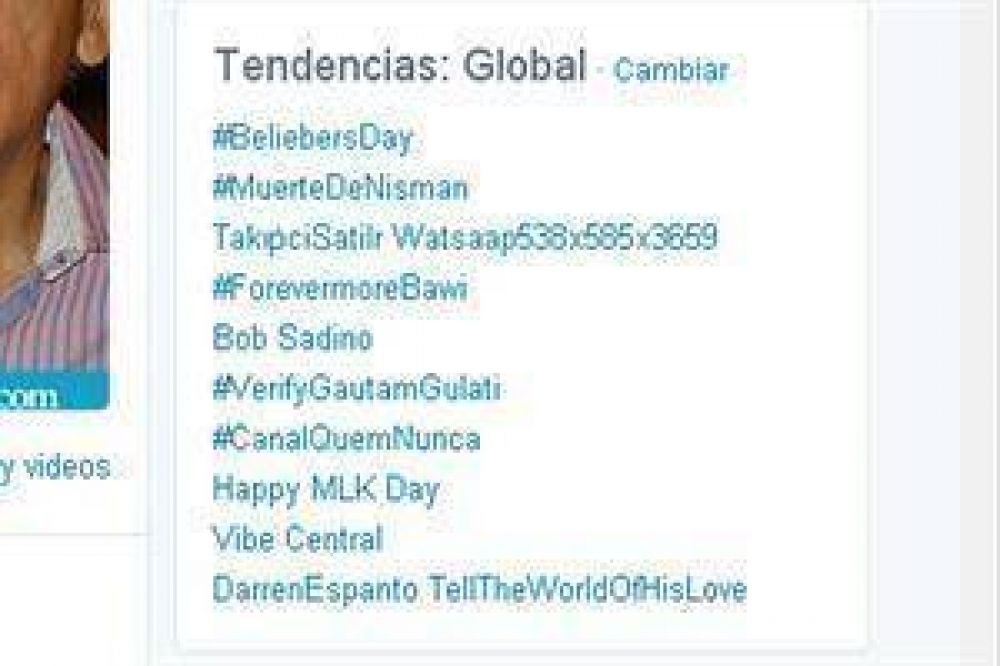 La #MuerteDeNisman tendencia en el mundo