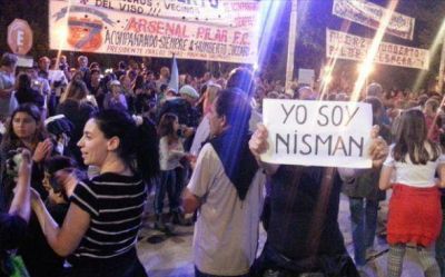 En Pilar, tambi�n se manifestaron por la #MuerteDeNisman