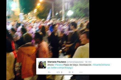 Manifestaciones en Entre R�os tras la muerte de Nisman