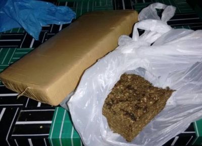 San Luis: secuestraron un kilogramo de marihuana y un arma de fuego