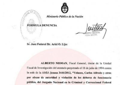 AMIA: �sta es la denuncia completa de Nisman por encubrimiento 
