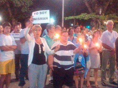 En Paran� y Concordia tambi�n hubo movilizaciones por la muerte de Nisman