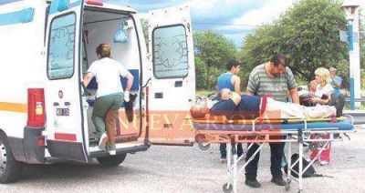 Un espectacular choque entre dos motos no fue tragedia de milagro