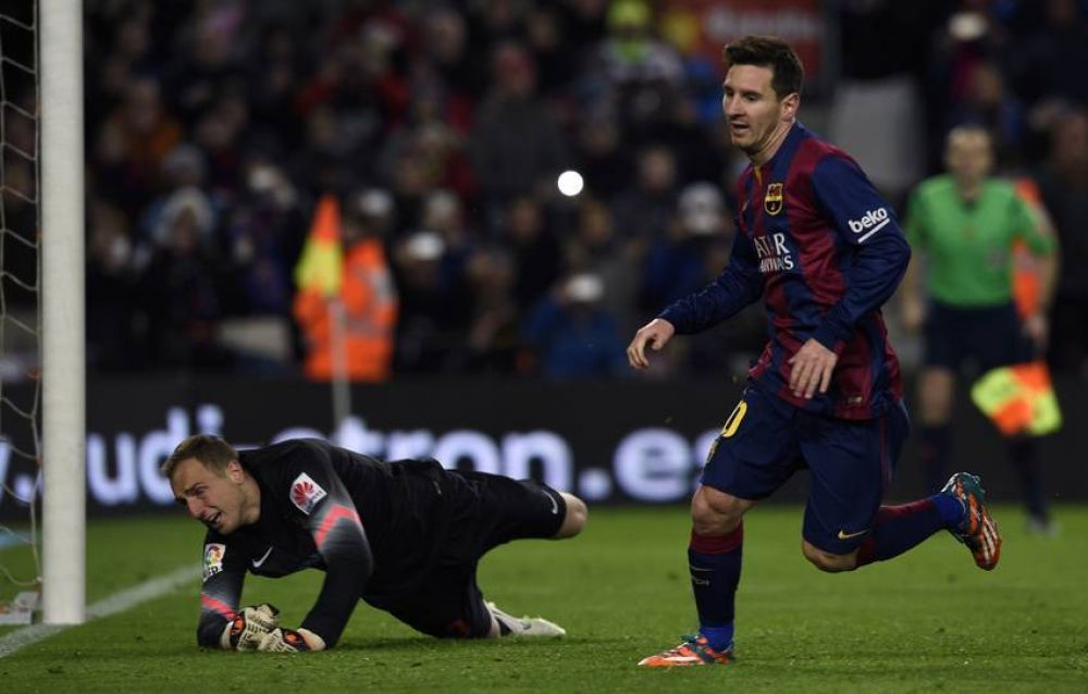 Barcelona sufri� hasta que apareci� Messi para quebrar al duro Aleti de Simeone
