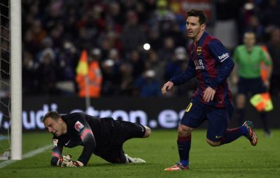 Barcelona sufri� hasta que apareci� Messi para quebrar al duro Aleti de Simeone