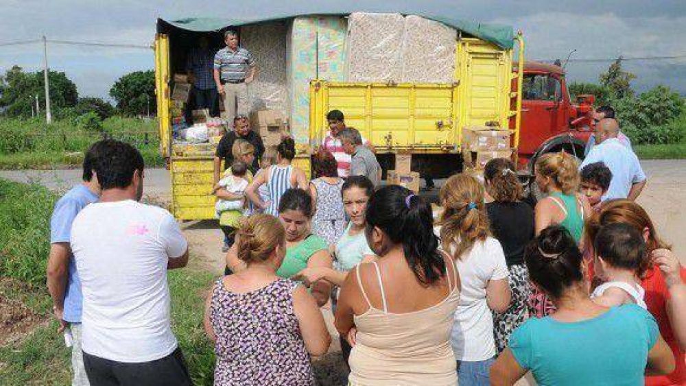 Continuaron los operativos de asistencia a damnificados