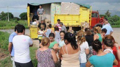 Continuaron los operativos de asistencia a damnificados