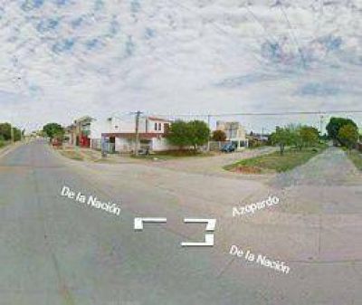 Nueva rotonda en Per�n y Azopardo  