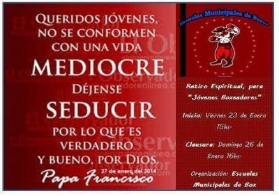 Primer retiro espiritual para j�venes boxeadores