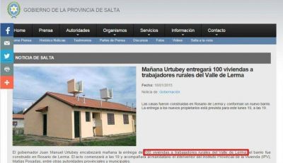 Entregaron casas sociales que eran para peones rurales a funcionarios 