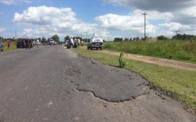 Tras accidente fatal, cortan Ruta 1001 en reclamo por el mal estado