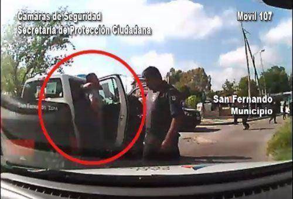 Patrullas municipales detuvieron a tres sujetos que balearon a un hombre en Villa Hall