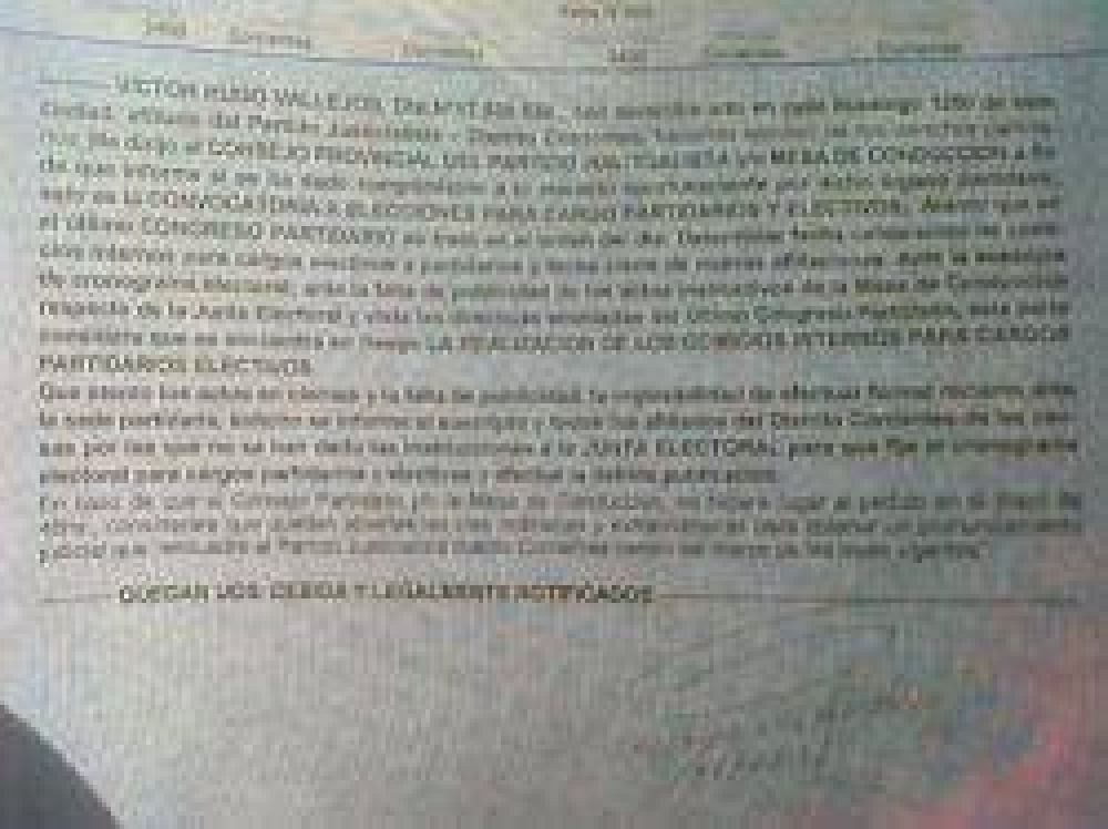 Nerviosismo en el PJ ante falta de certezas para el proceso interno