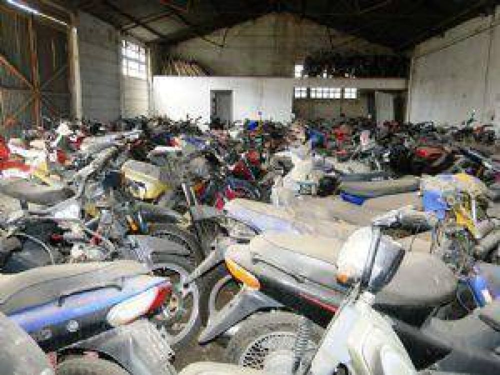 3.000 motos secuestradas podran ser compactadas
