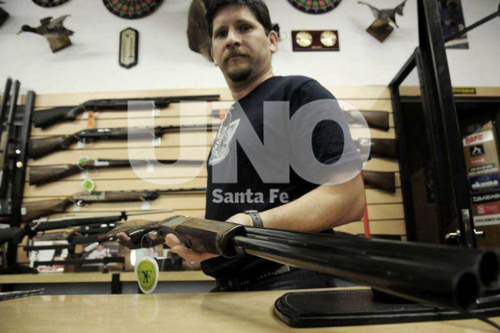Hay cinco comercios habilitados para vender armas en Santa Fe