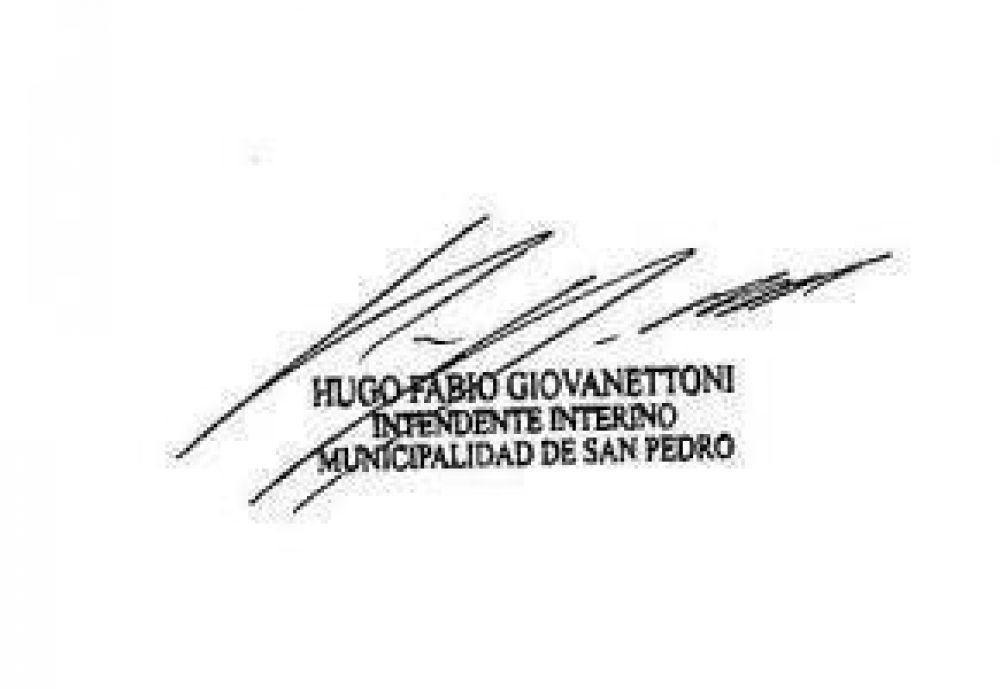 Falsifican autorizaci�n de Giovanettoni a 