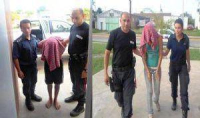Aprehendidos, efectivos policiales lesionados y dos m�viles da�ados