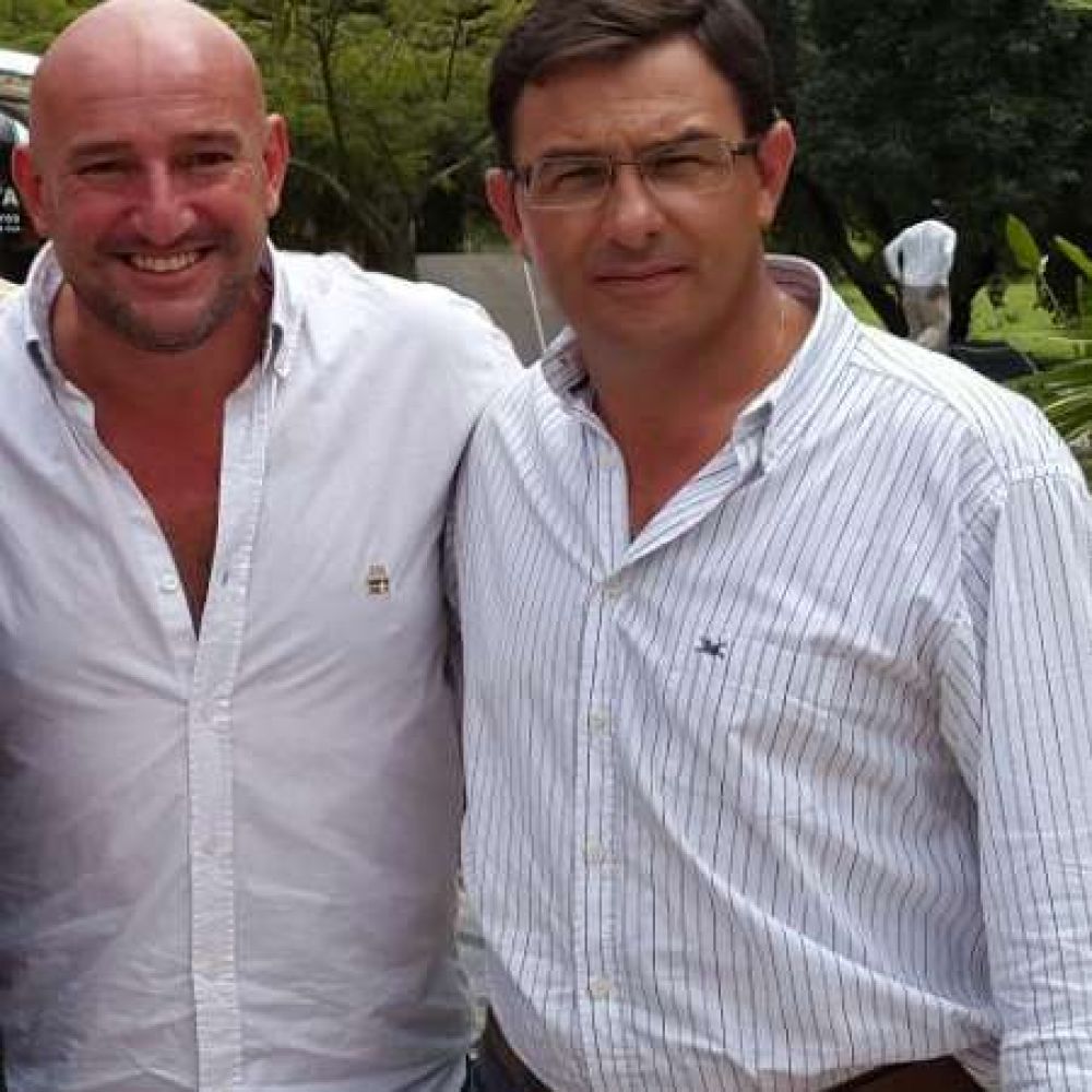 Perera recibi� al intendente Andres Naverrete para la reactivaci�n de la obra del hospital de Villa Castelli