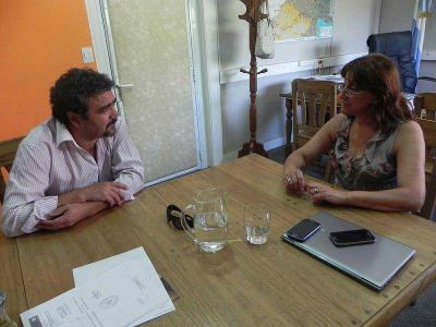 Ministra de Educaci�n recibi� al Intendente de Chimpay