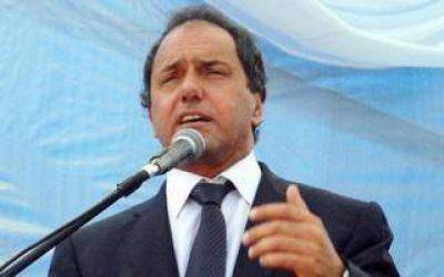 Scioli en General Las Heras: 