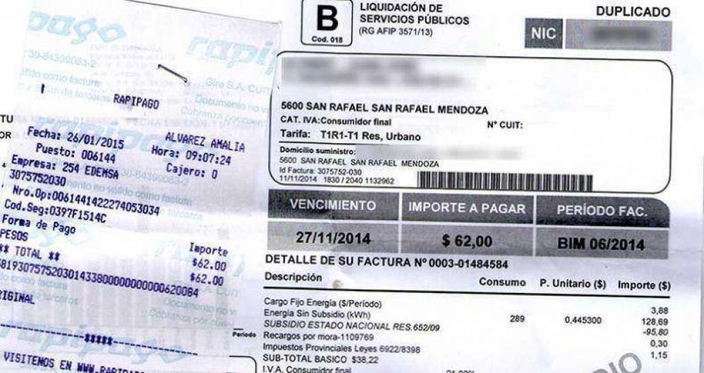 La electricidad vino con aumentos pese al congelamiento