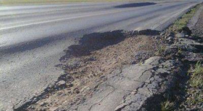 Denuncian mala calidad en la reparaci�n de la Ruta 70 en el distrito de Rivadavia