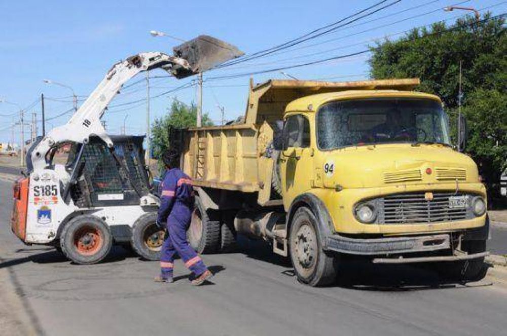 Trabajos en diferentes sectores de la ciudad