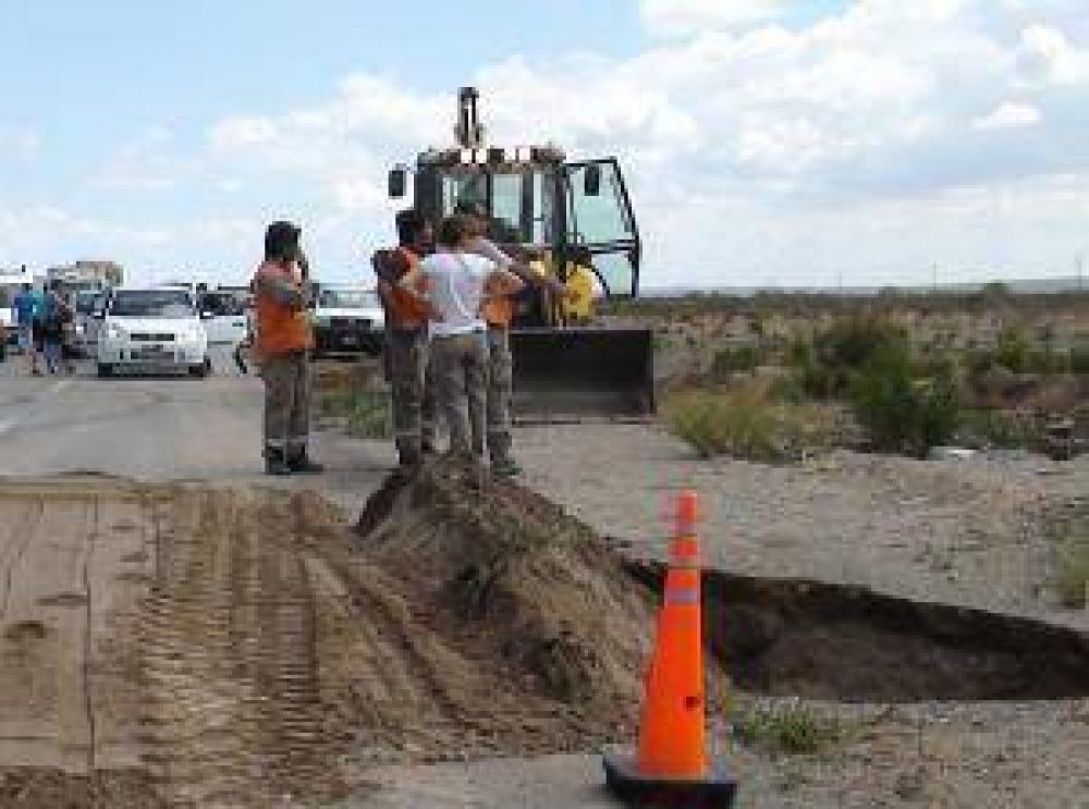 Ruta 40: dicen que en dos semanas estar� reparada