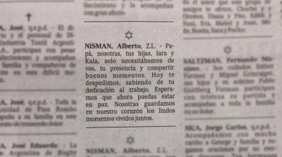 Emotiva despedida de las hijas de Nisman: 