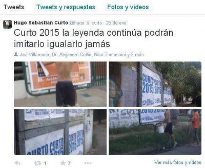 El nieto de Curto marca la cancha en la campa�a de Tres de Febrero: �La leyenda contin�a�