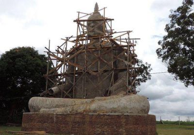 Construyen en Posadas la estatua de Buda 
