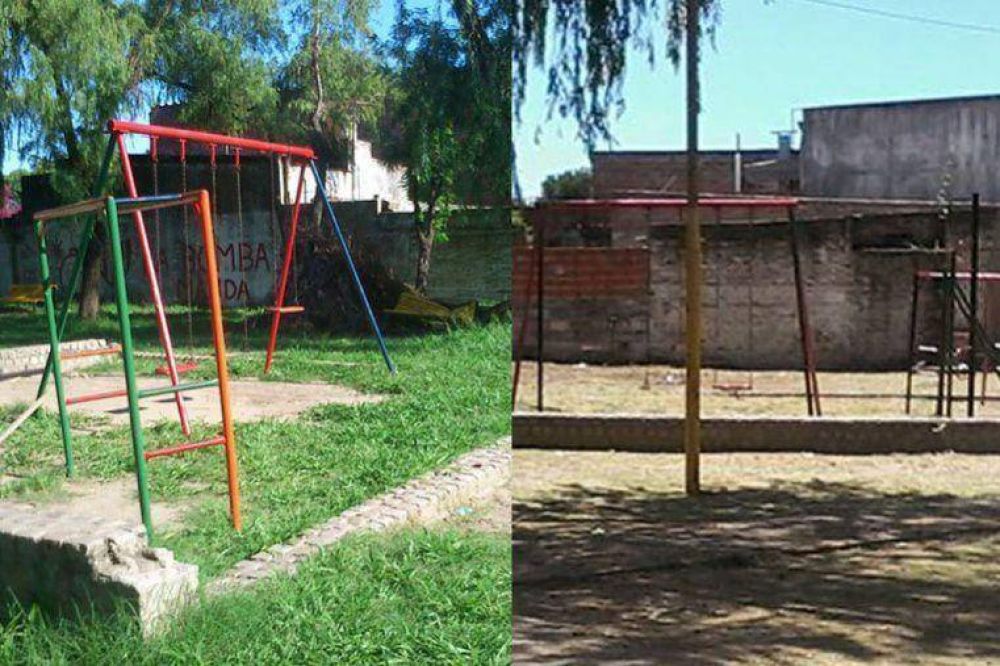 La vecinal Del Tr�nsito puso en condiciones la plaza del barrio